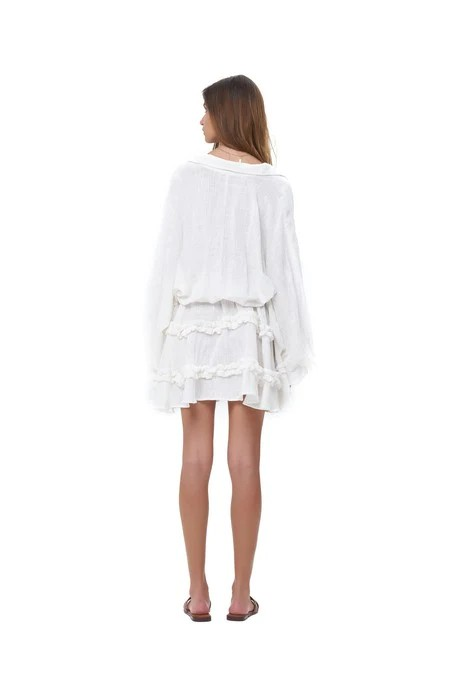 Willow Dress white linen